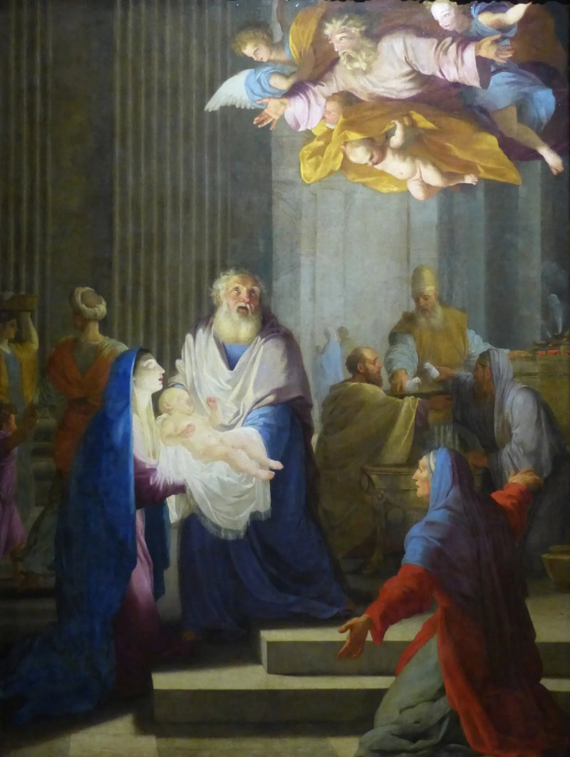 Præsentatoren ved templet - Eustache Le Sueur