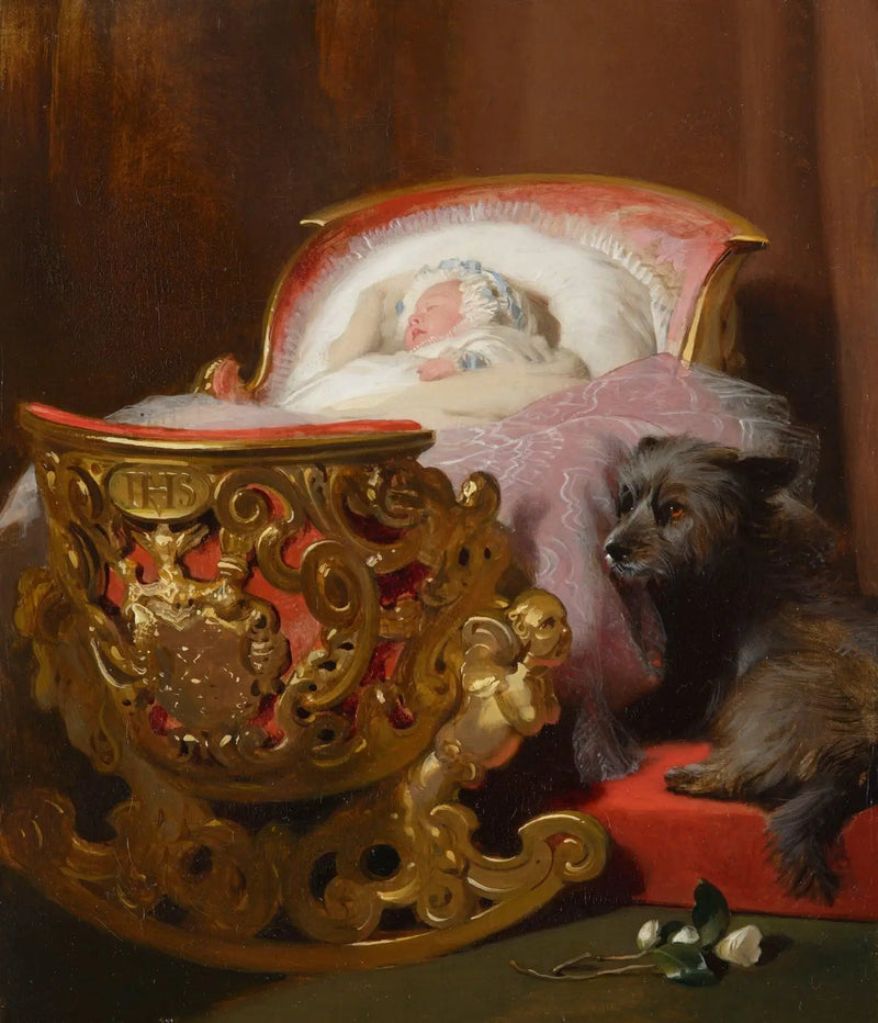 Prinsesse Alice sovende - Edwin Henry Landseer