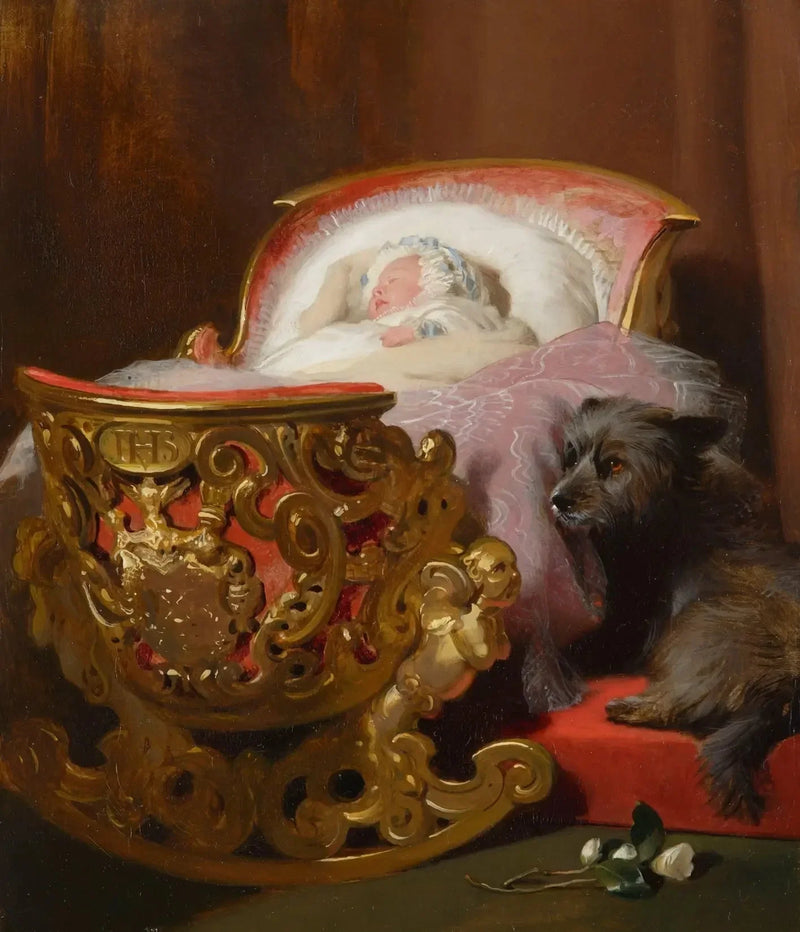 Prinsesse Alice sovende - Edwin Henry Landseer