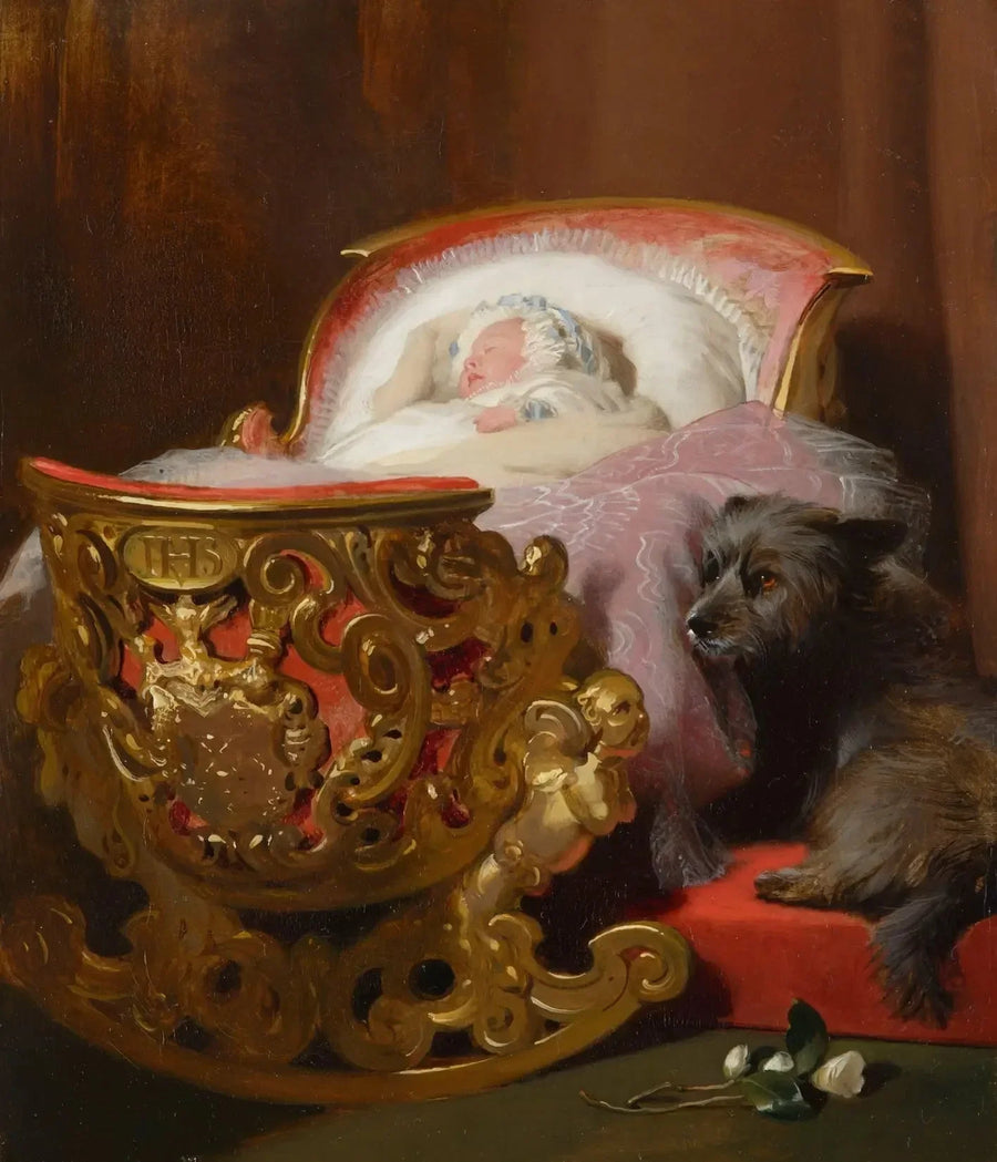 Prinsesse Alice sovende - Edwin Henry Landseer