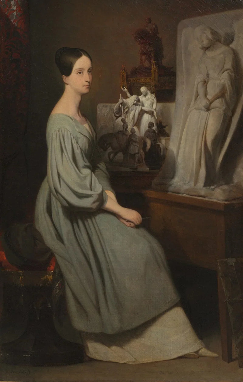 Prinsesse Marie d'Orléans i sit atelier - Ary Scheffer