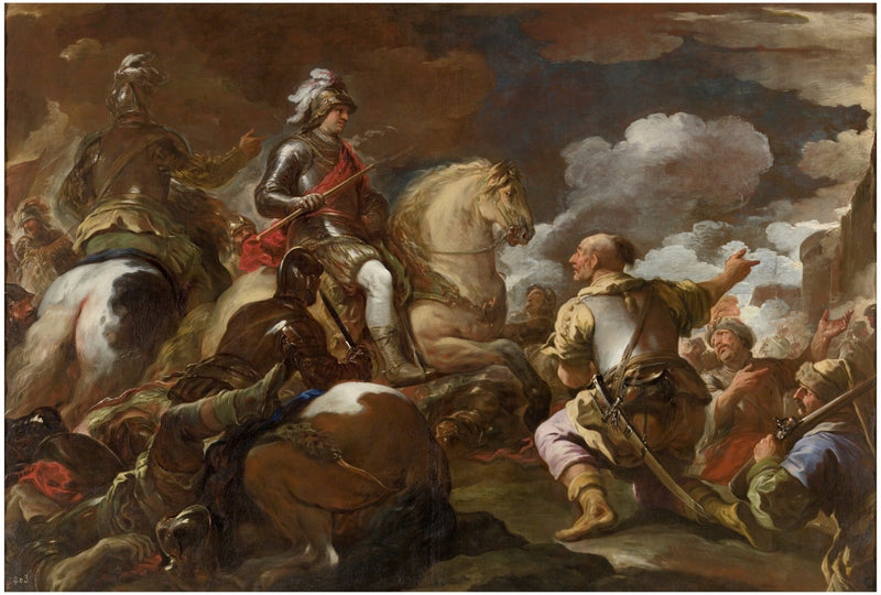 Befæstningens erobring - Luca Giordano