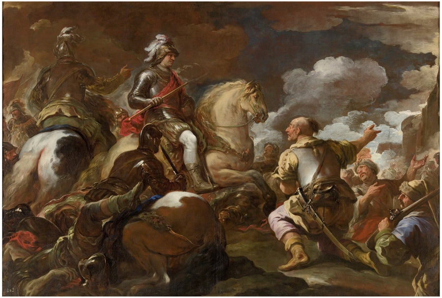 Befæstningens erobring - Luca Giordano