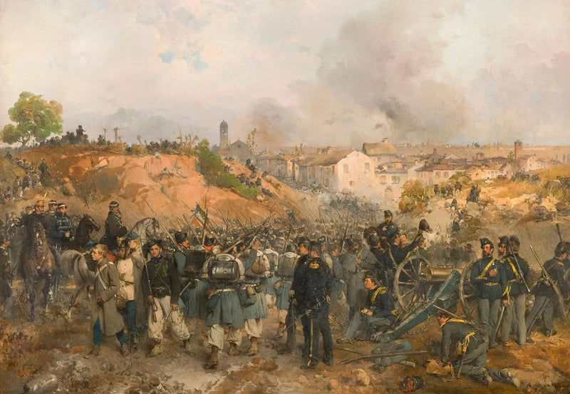 Palestro-besøget den 30. maj 1859 - Gerolamo Induno