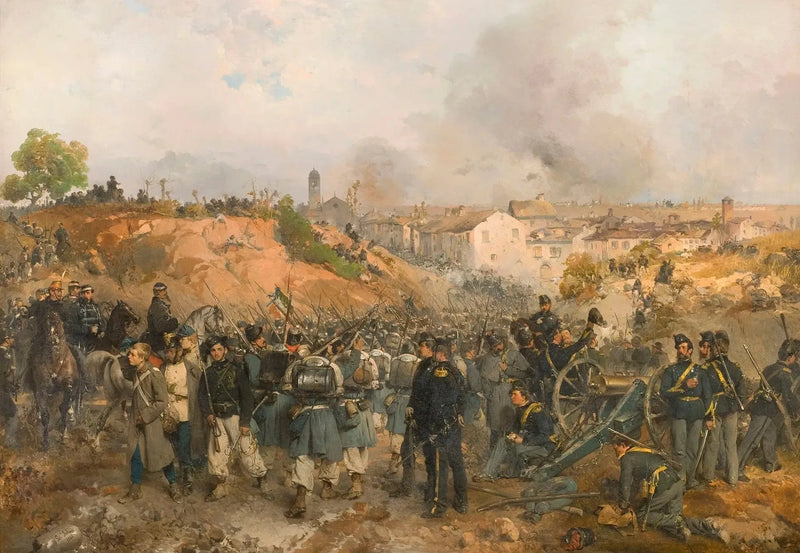 Palestro-besøget den 30. maj 1859 - Gerolamo Induno