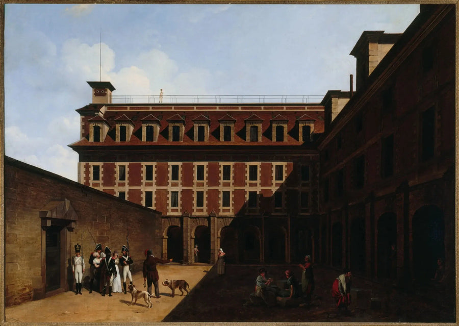 Madelonnettes-fængslet, fontænernes gade - Louis-Léopold Boilly