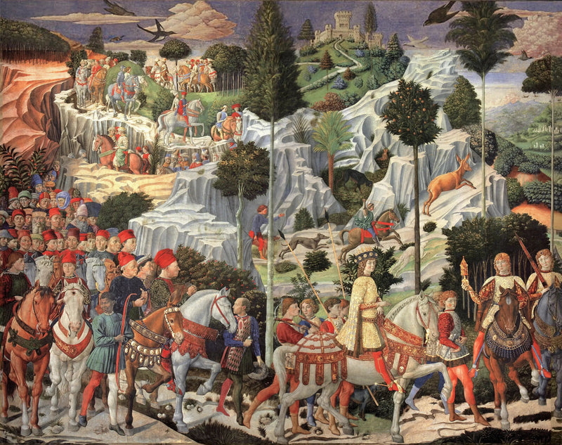 Processionen af den unge konges - Benozzo Gozzoli