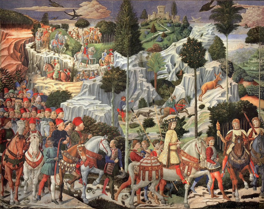 Processionen af den unge konges - Benozzo Gozzoli