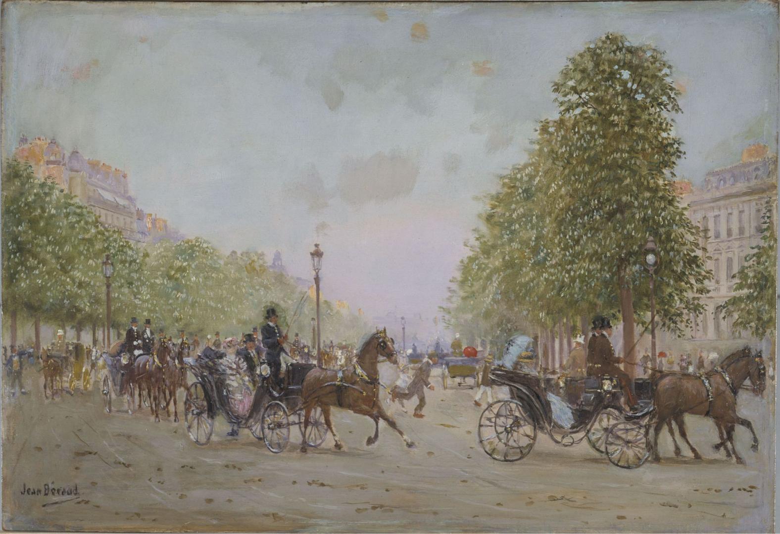 Promenaden ved Champs-Élysées - Jean Béraud