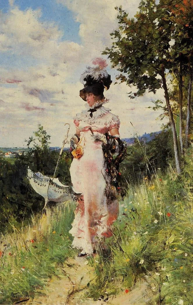 Sommerpromenaden - Giovanni Boldini