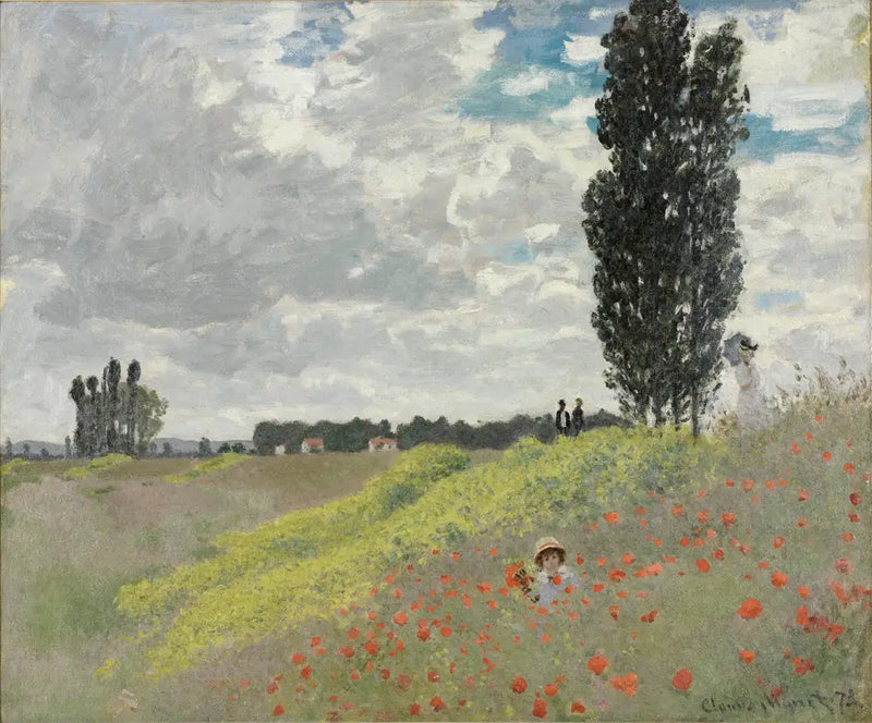 Spadseretur i enge ved Argenteuil - Claude Monet