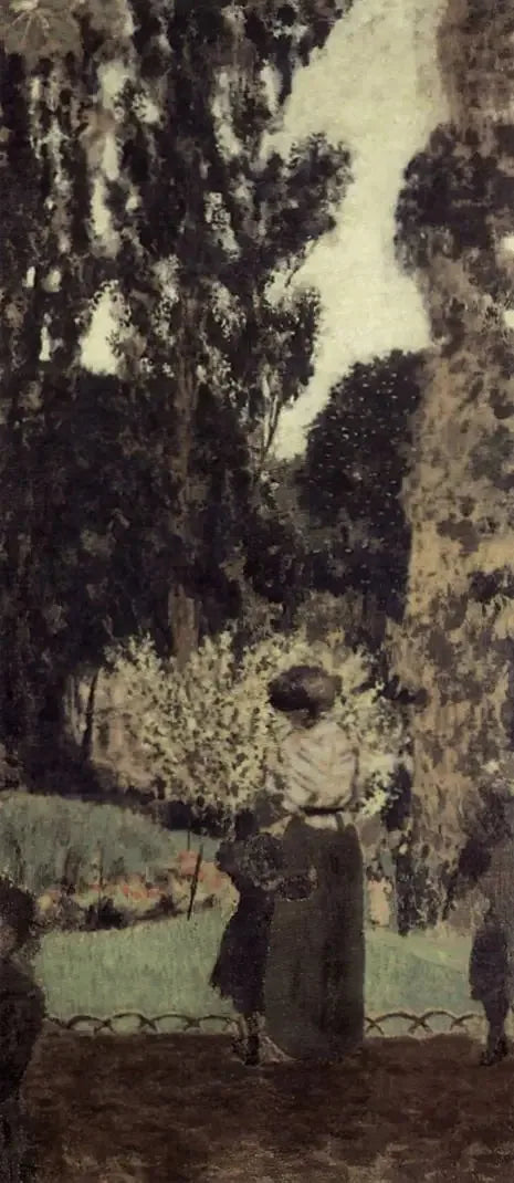 La promenade. Le square des Batignolles - Édouard Vuillard