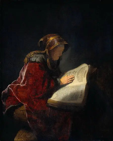 Profetinden Anne - Rembrandt