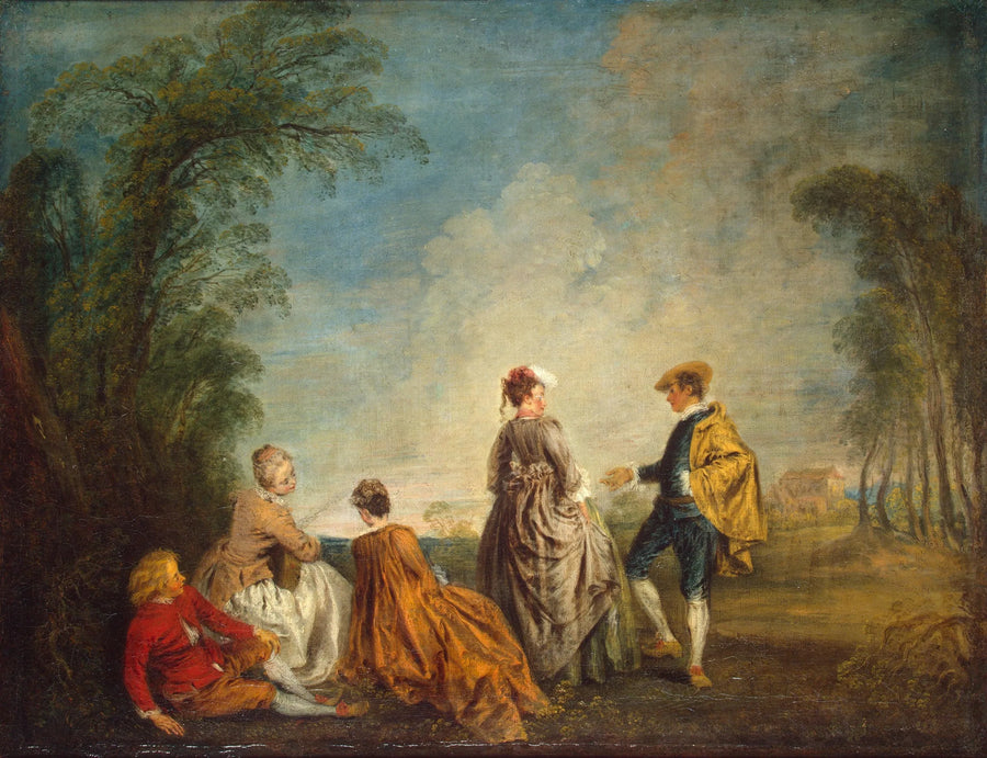 Den Pinlige Forslag - Antoine Watteau
