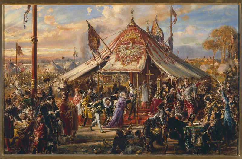 Commonwealths magt ved sit højdepunkt, fra serien « Civilisationens historie i Polen » - Jan Matejko