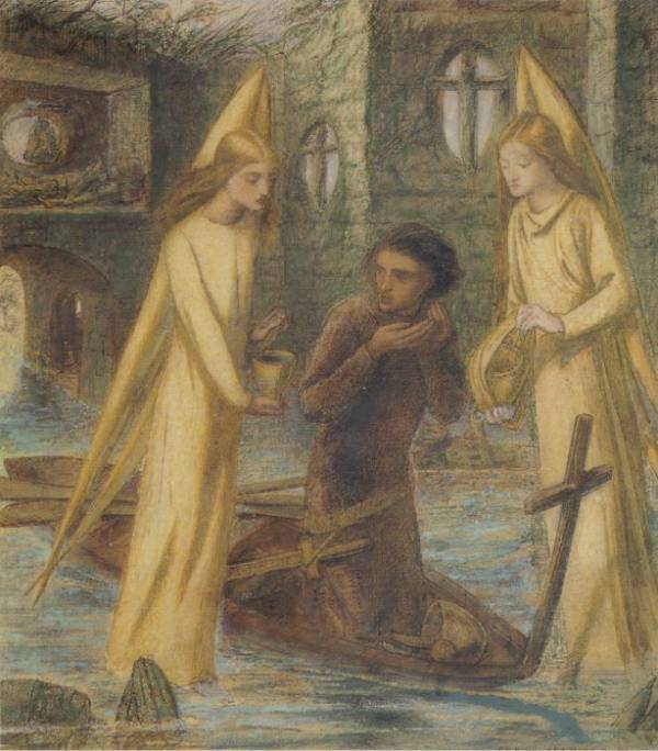Sankt Graals søgen - Dante Gabriel Rossetti