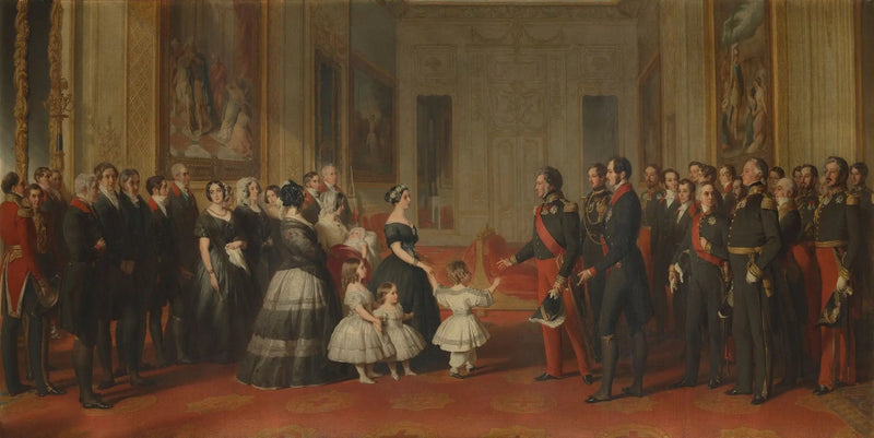 Louis-Philippe, kongen af Frankrigs modtagelse på Windsor-slottet, den 8. oktober 1844 - Franz Xaver Winterhalter