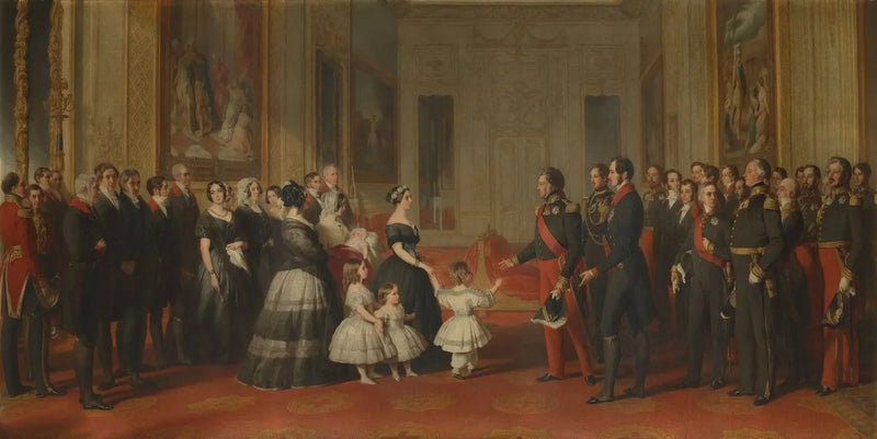 Louis-Philippe, kongen af Frankrigs modtagelse på Windsor-slottet, den 8. oktober 1844 - Franz Xaver Winterhalter