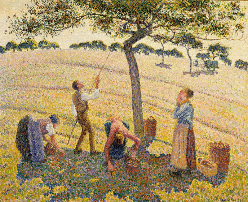 Æblehøsten i Éragny - Camille Pissarro
