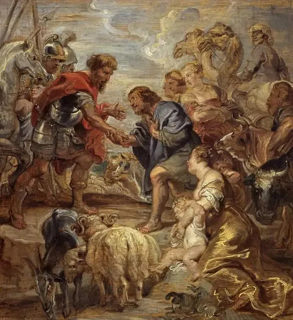 Jakobs og Esaus forsoning - Peter Paul Rubens