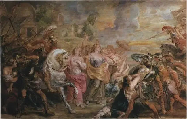 Romernes og Sabinernes forsoning, 1639-1640 - Peter Paul Rubens