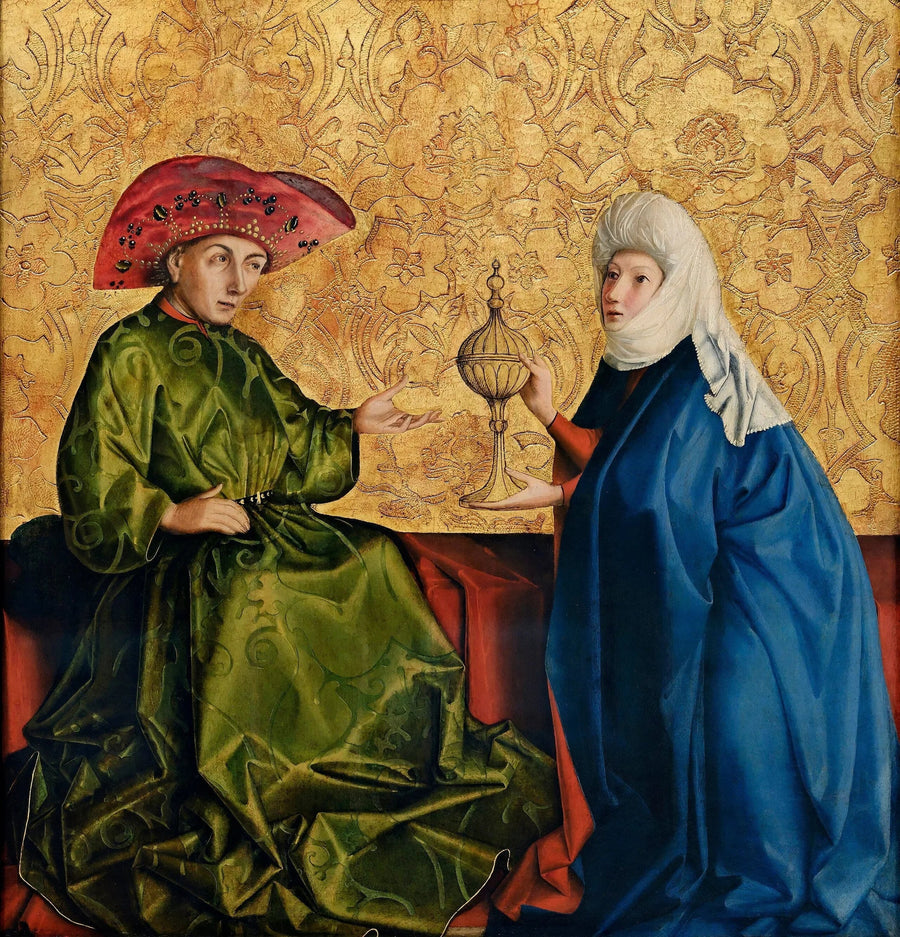 Saba dronning foran kong Salomon - Konrad Witz
