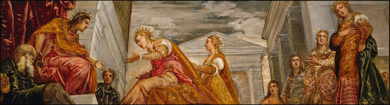 Saba-dronningen og Salomon - Jacopo Tintoretto