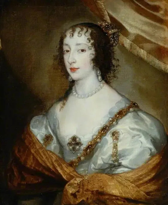 Dronning Henriette Marie (1609–1669) - Antoine van Dyck
