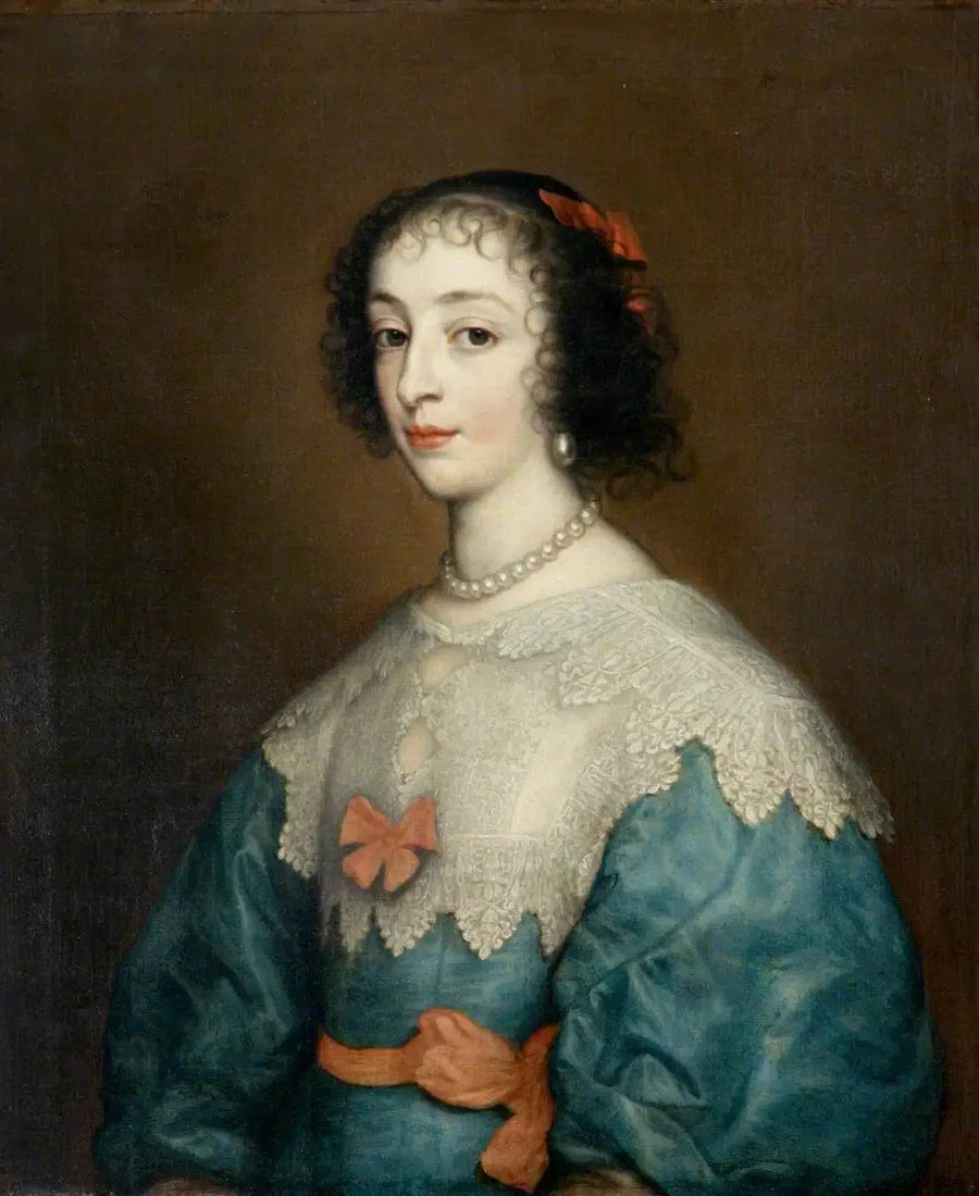 Dronning Henriette Marie (1609–1669) - Antoine van Dyck