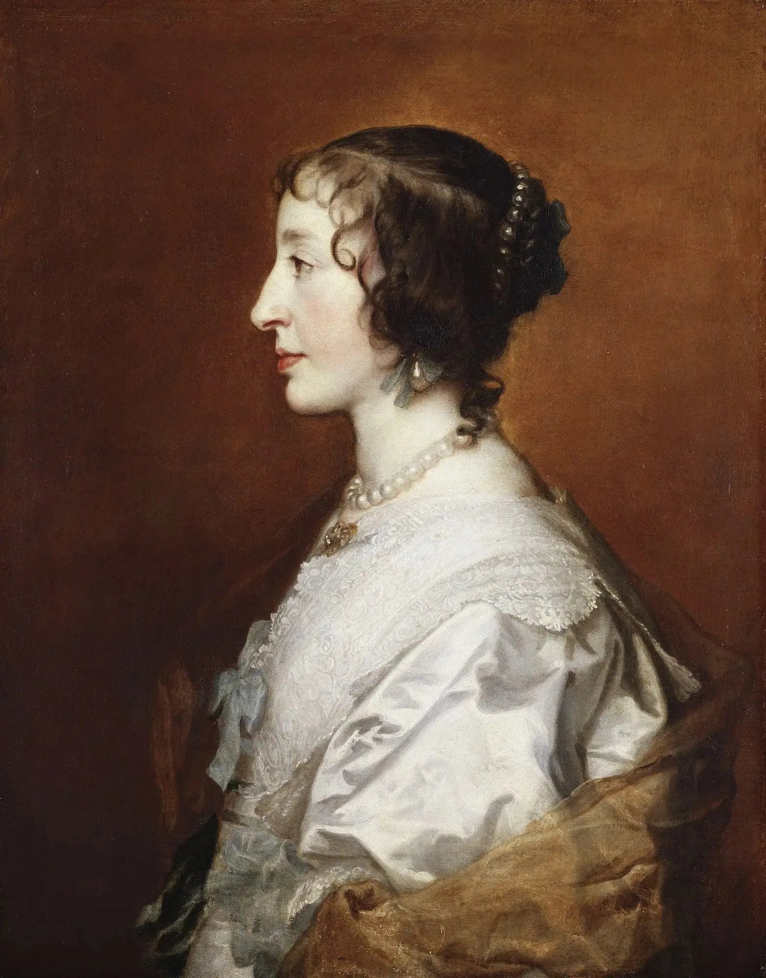 La reine Henriette Marie (1609-1669) - Antoine van Dyck image 1 reproduction réalisée par Alpha Reproduction