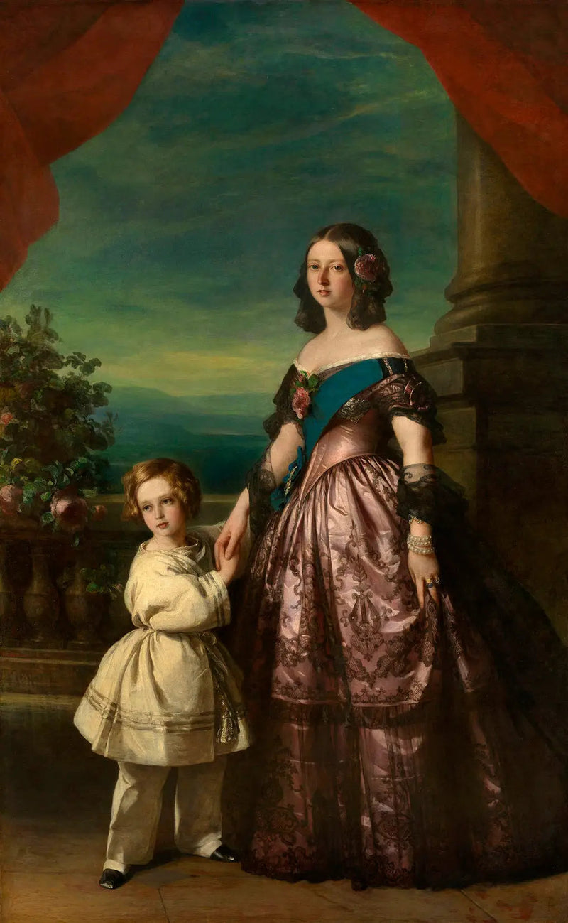 Dronning Victoria med prinsen af Wales - Franz Xaver Winterhalter