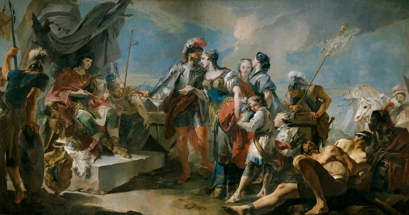 La Reine Zénobie foran kejser Aurélien - Giovanni Battista Tiepolo