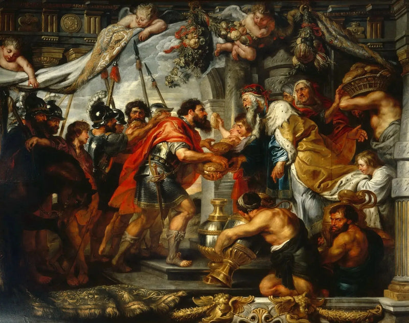 Abraham og Melkisedek-mødet - Peter Paul Rubens