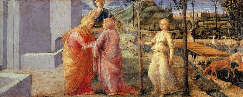 Anne og Joakims møde ved Den Gule Port - Fra Filippo Lippi