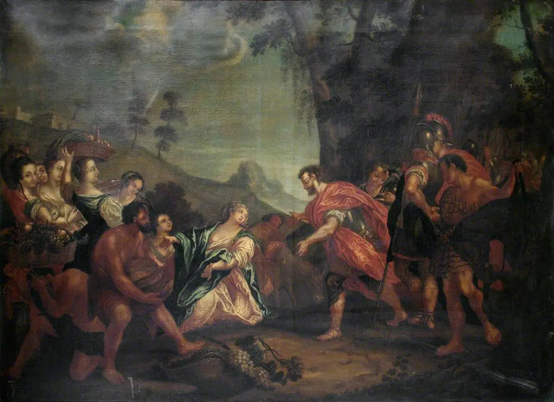David og Abigaïls møde - Antonio da Correggio