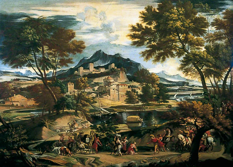 David og Abigail mødet - Domenichino