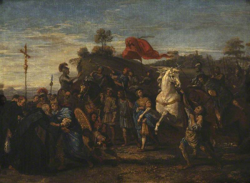 Mødet mellem Saint Nil og kejser Otto III - Domenichino