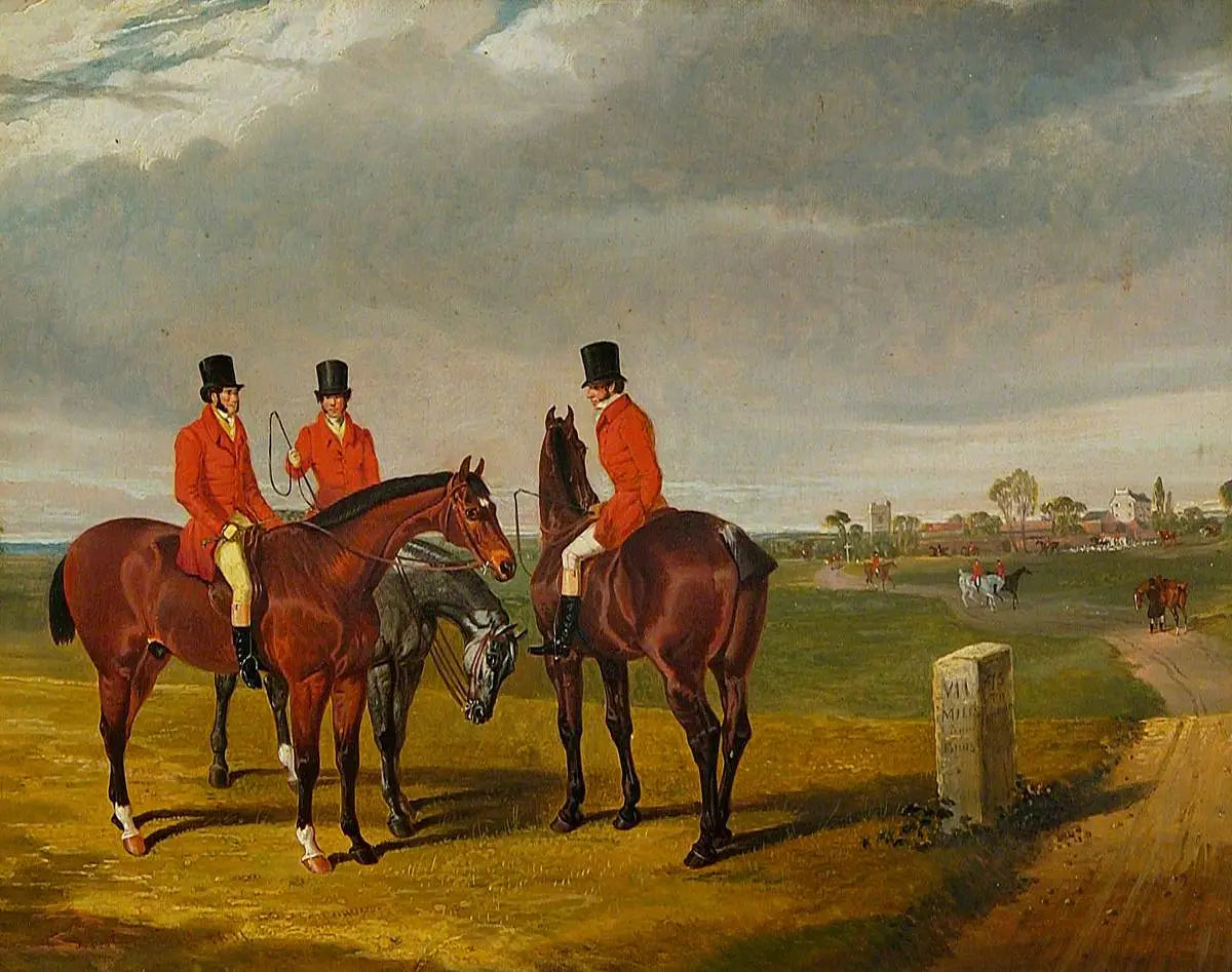 La rencontre - John Frederick Herring, Sr. image 1 copie peinte à la main à l’huile