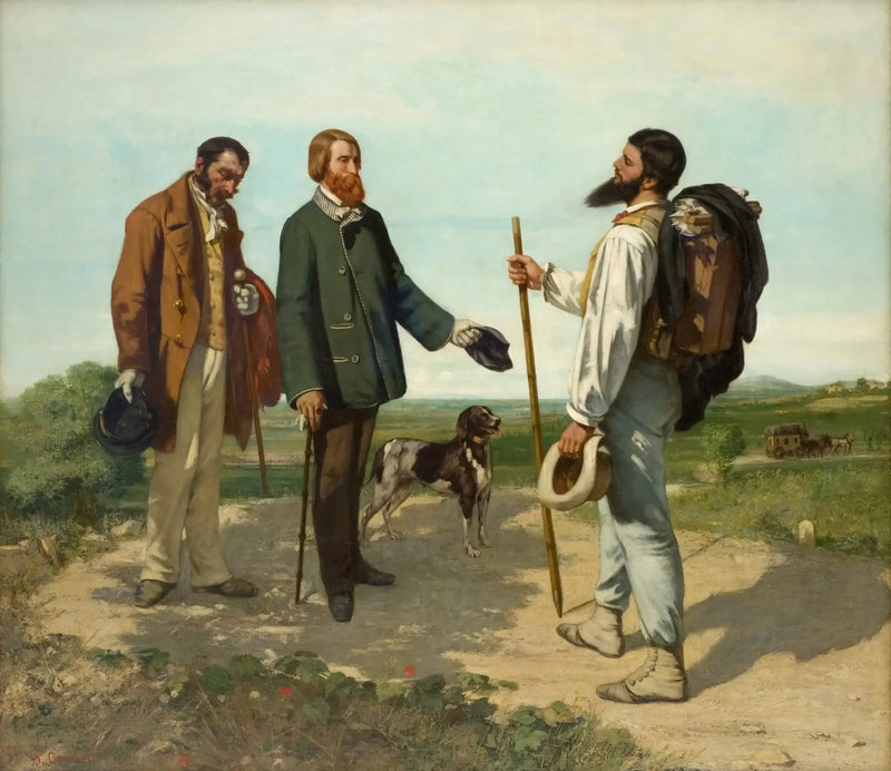 La Rencontre, eller Goddag hr. Courbet - Gustave Courbet