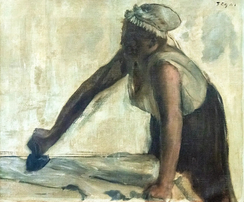 Den strygende kvinde mod lys - Edgar Degas