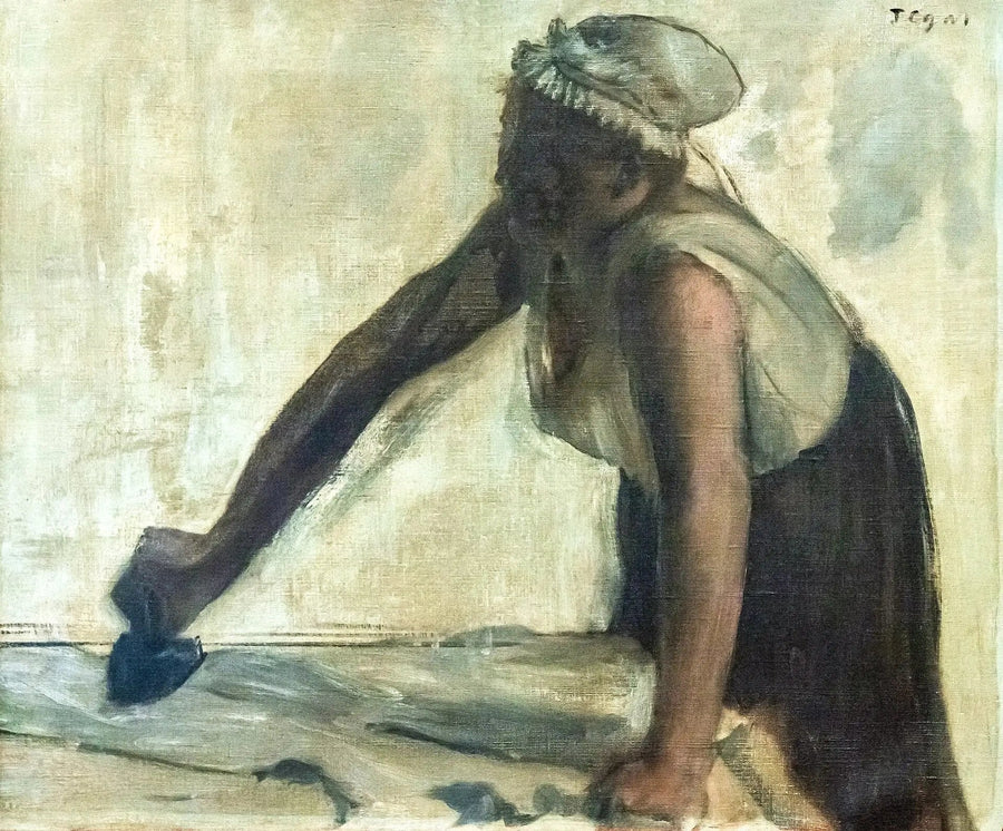 Den strygende kvinde mod lys - Edgar Degas