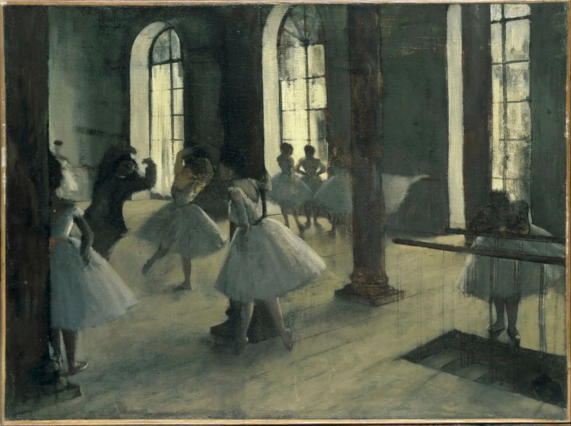 Dansens repetition i foyeret - Edgar Degas