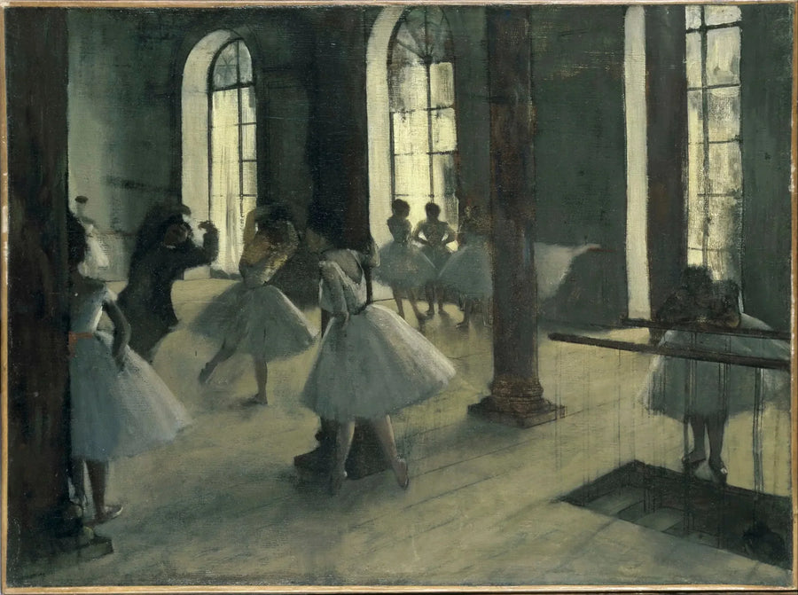 Dansens repetition i foyeret - Edgar Degas