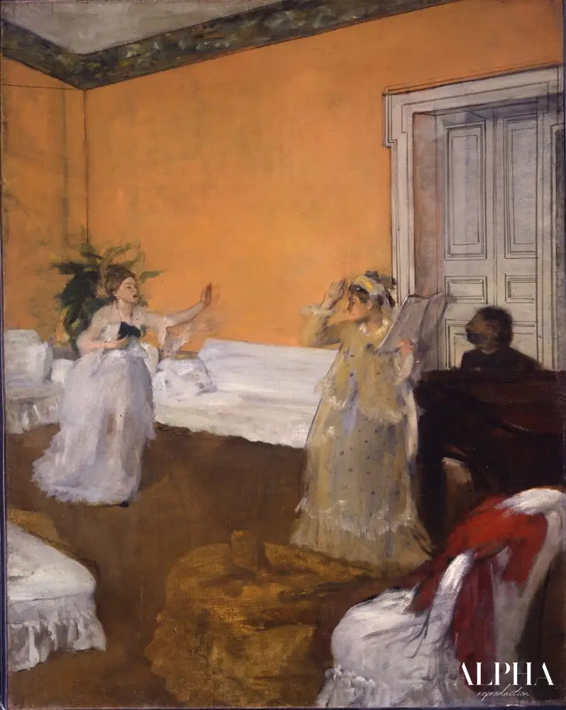 La répétition de la chanson - Edgar Degas - Reproductions de tableaux et peintures haut de gamme