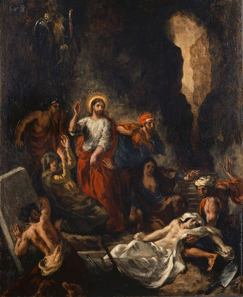 Lazarus' Opstandelse - Eugène Delacroix