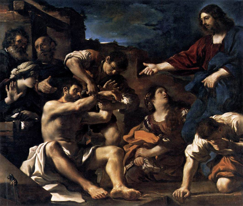 Lazare's Opstandelse - Guercino