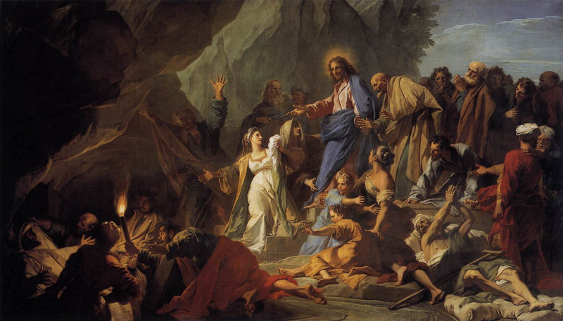 Lazarus' Opstandelse - Jean-Baptiste Jouvenet