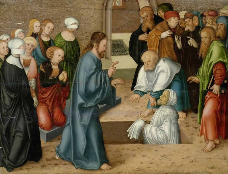 Lazarus' Opstandelse - Lucas Cranach den Ældre
