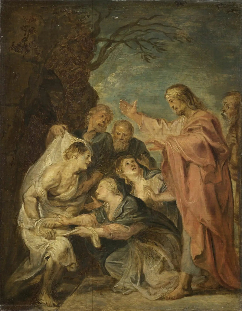 La Opstandelse af Lazare - Peter Paul Rubens