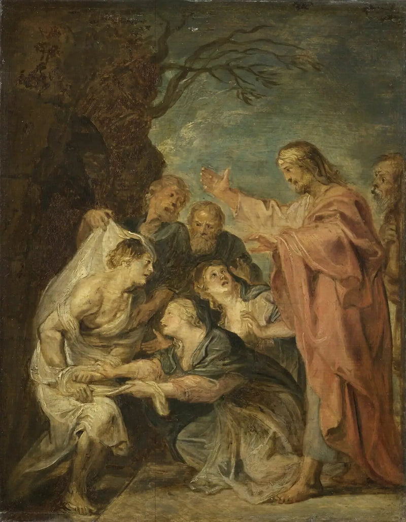 La Opstandelse af Lazare - Peter Paul Rubens